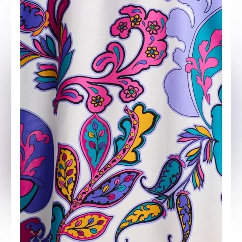 Johnny Was Paisley Cover-Up Shirt